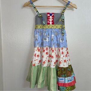Matilda Jane Dress Girls 8 Raffle Ticket Circus Wonderful Parade Patchwork NEW